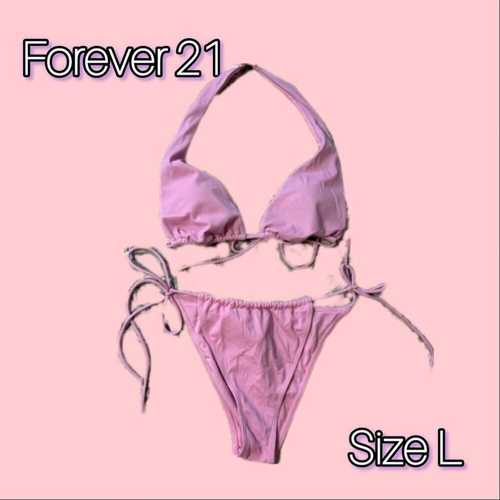 Pink forever 21 bikini set